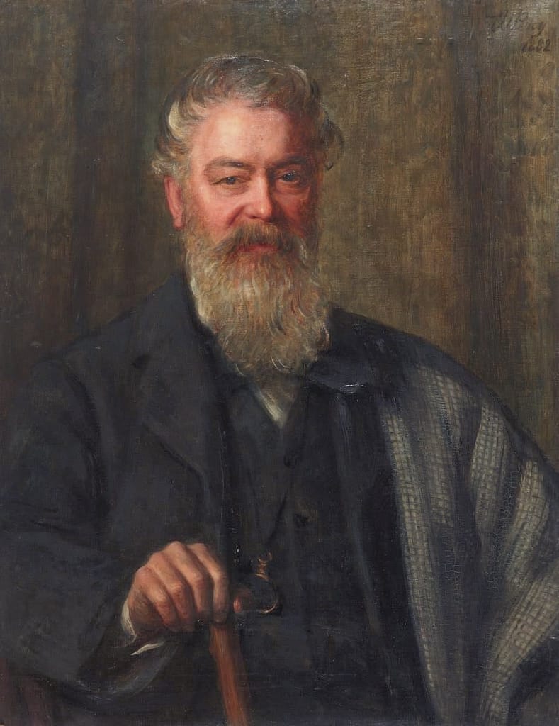 Edwin Waugh, by William Percy. Edwin Waugh *oil on canvas *91.4 x 71.2 cm *signed t.r.: W Percy / 1882